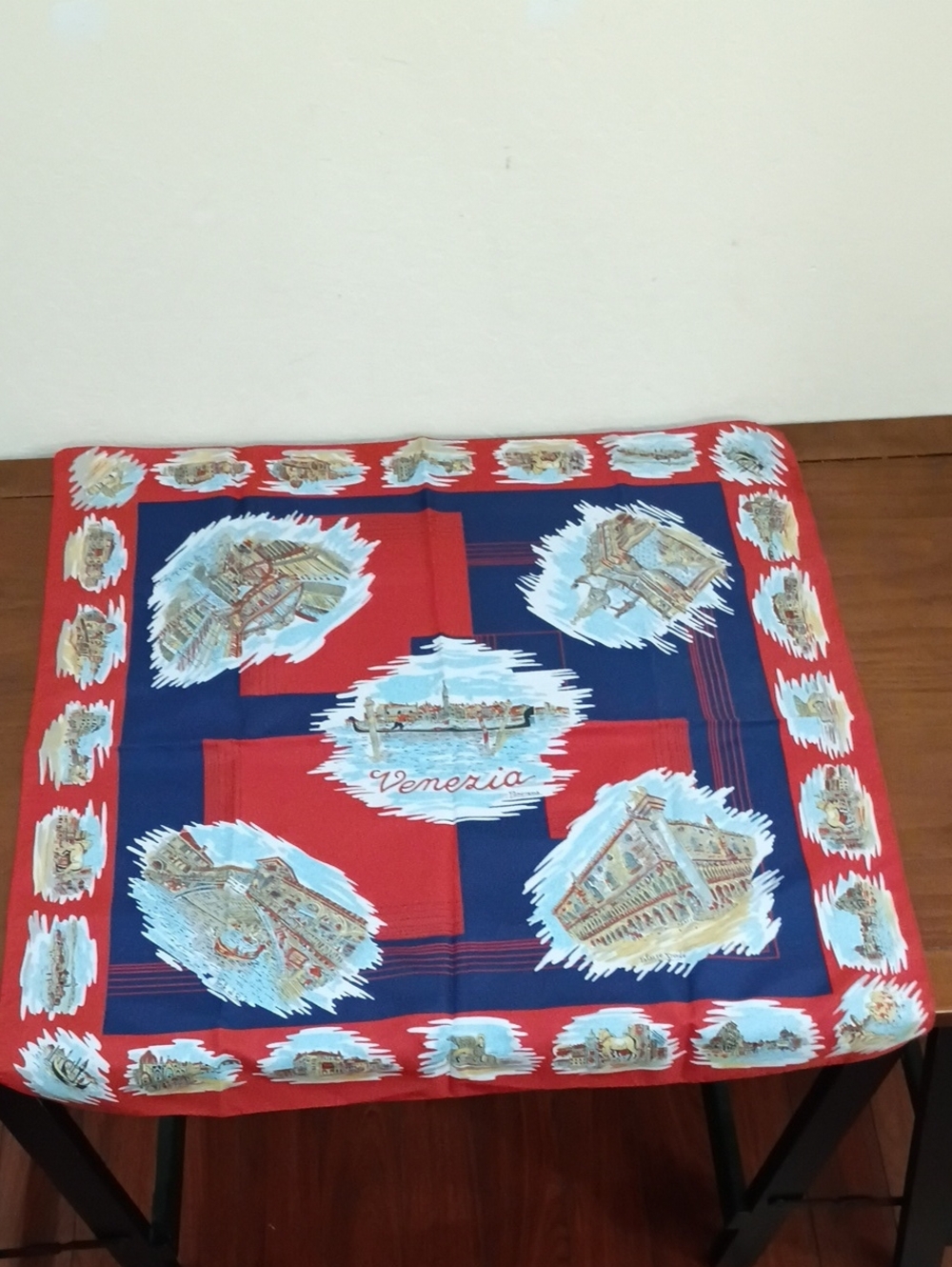 Venice, Italy Landmarks Tourist Souvenier Scarf - Vintage!